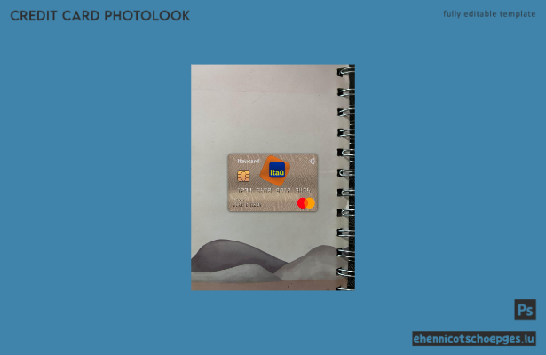 Brasilien Itau Bank Mastercard Fotoansicht Beispielvorschau